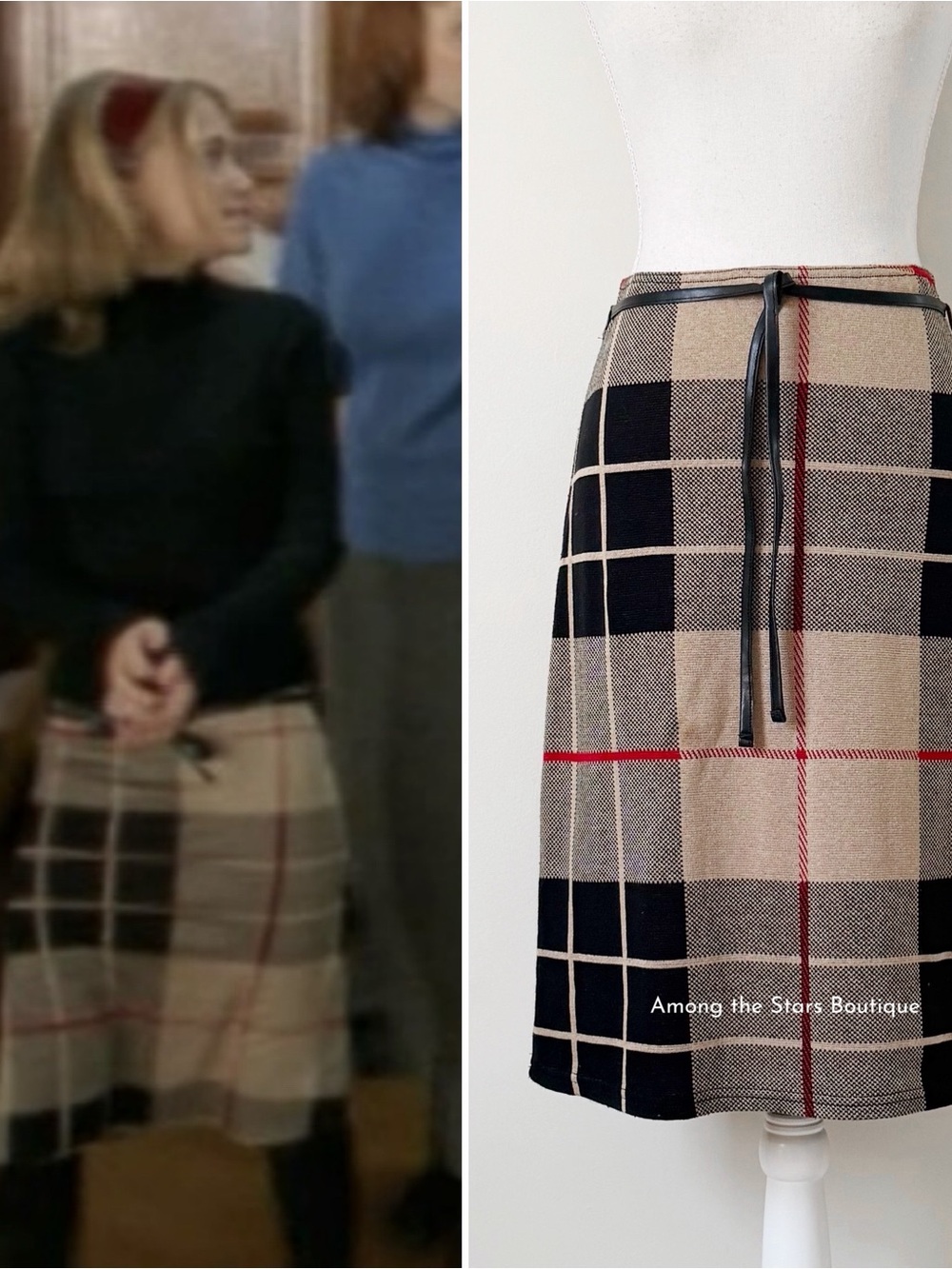 Super Rare Y2K Vintage A-Line Midi Skirt ASO Olsen Twin in Winning London